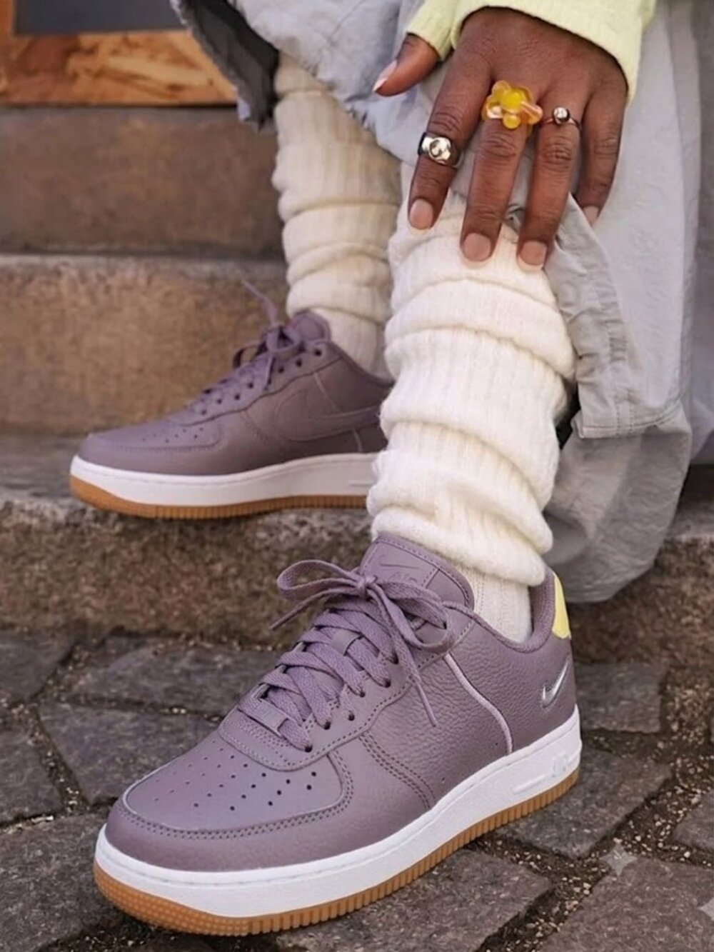 Nike Air Force 1/1 Unlocked By You Custom Made Leather Sneakers Women's 6.5